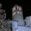 Assisi, accensione e benedizione albero e presepe terremotati