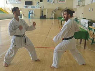 Karate passaggio di grado, Simone Cipiciani quinto Federico Belloni terzo dan
