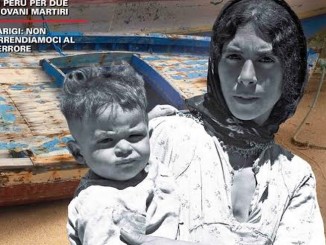 Rivista San Francesco, copertina dedicata ai migranti L'immagine di una profuga con in braccio il suo bambino e sullo sfondo un barcone di Lampedusa