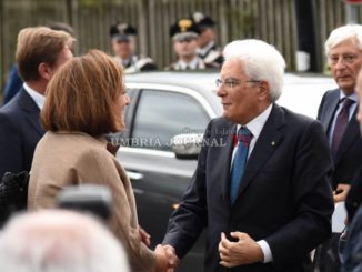 Presidente Repubblica Sergio Mattarella in Basilica ad Assisi accreditamento giornalisti