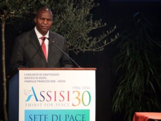 Presidente Centrafrica incontro Sant'Egidio Assisi, grazie a voi non siamo soli