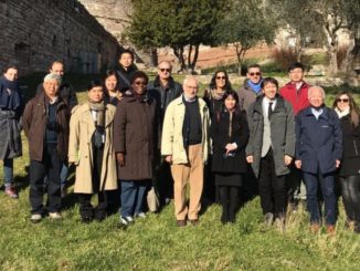 Delegazione FAO cominciata visita Fascia Olivata dalla Rocca Maggiore