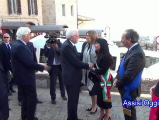 Sergio Mattarella ad Assisi , discorso del sindaco Stefania Proietti