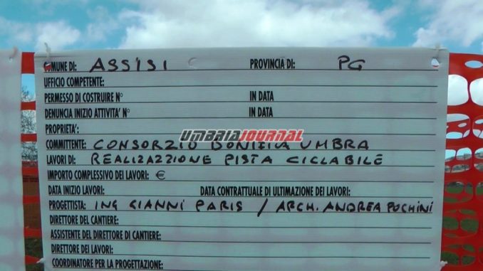 Pista ciclabile Assisi - Spoleto, intitolata al campione Gino Bartali