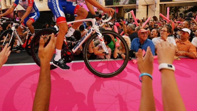 Carlo Migliosi, Giro d’Italia e il dialogo tra Israele e la Palestina