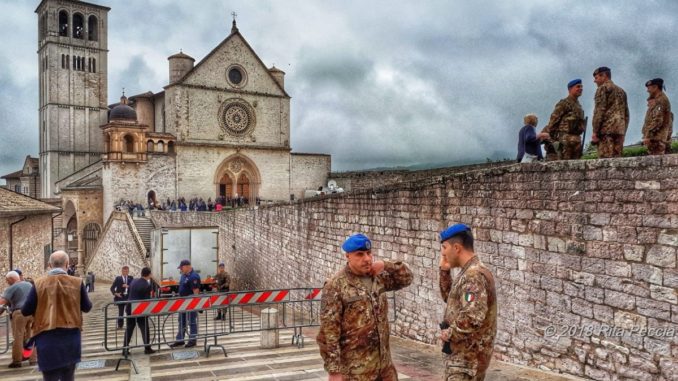 Angela Merkel, Santos e Gentiloni ad Assisi, Frati, grazie Forze dell'Ordine