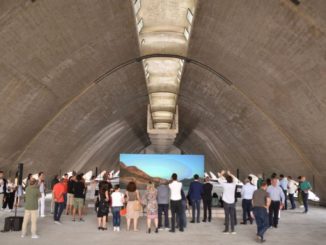 Universo Assisi inaugurata edizione 2018 alla ex Montedison installazione Trevisani
