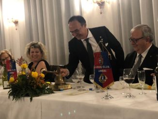 ions Club di Assisi, Passaggio della Campana al neo Presidente Maurizio Ercolanetti