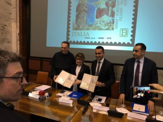 Presentato a Roma il Francobollo San Francesco e il Sultano c'era Luigi Di Maio