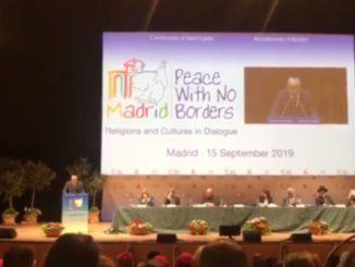 Stefania Proietti a Madrid alla conferenza Pace nello Spirito di Assisi