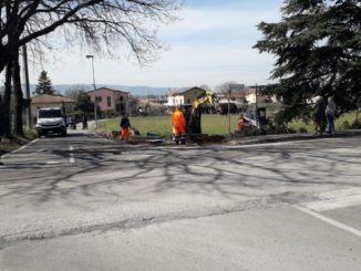 Rotatoria di Rivotorto d'Assisi, iniziati i lavori, costerà 140 mila euro