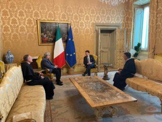 Presidente consiglio incontra Frati Assisi a palazzo Chigi