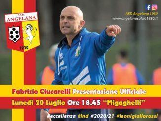 Mister Fabrizio Ciucarelli, presentazione lunedì 20 luglio al Migaghelli