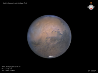 Marte si lascia fotografare dall’Osservatorio Astronomico di Porziano