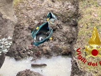 Fuga di gas a Paradiso di Assisi, cadono massi, danni a serbatoio gpl