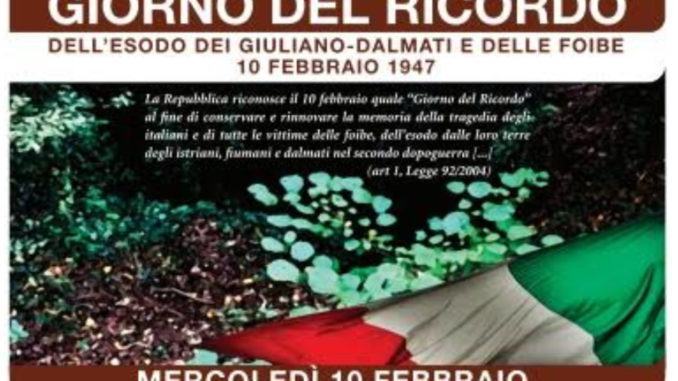 Giorno del Ricordo ad Assisi, in memoria delle vittime delle foibe