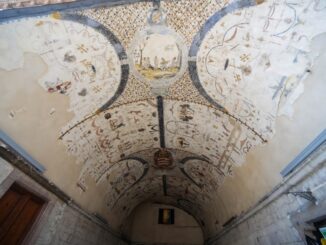 Assisi, Francesco Mignani su la Volta Pinta in Piazza del Comune