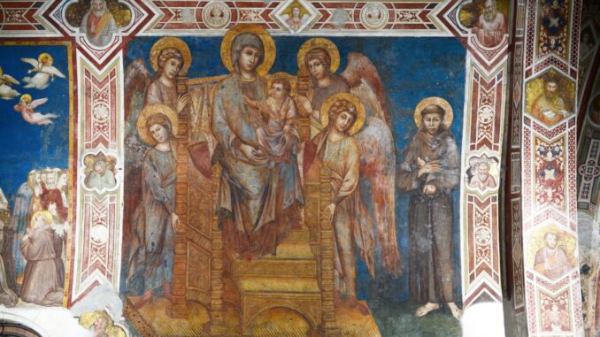 Basilica di San Francesco: Svelamento della "Maestà" di Cimabue