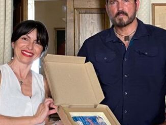 Visita in comune dell'attore Jiim Caviezel
