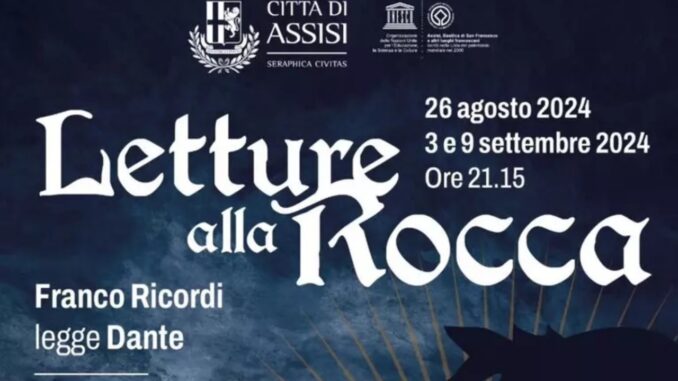 Trilogia di Dante ad Assisi: letture di Franco Ricordi