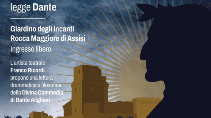Tre giorni dedicati a Dante, il maestro Franco Ricordi recita la divina commedia