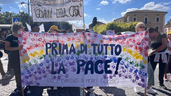 Alla Marcia della pace ad Assisi c'era anche Giuseppe Conte