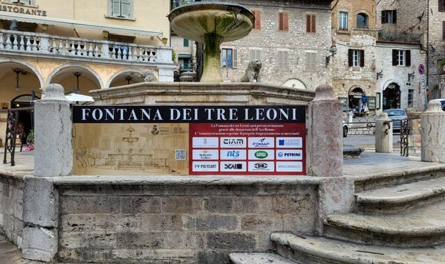 La Fontana dei tre leoni in Piazza del Comune sarà restaurata
