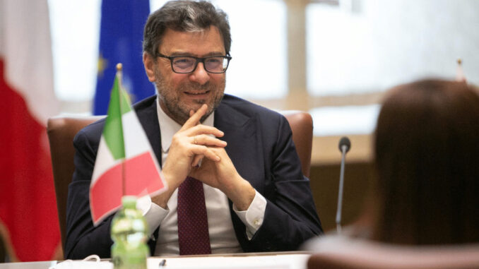 Il Ministro Giancarlo Giorgetti ad Assisi Il Ministro Giancarlo Giorgetti ad Assisi
