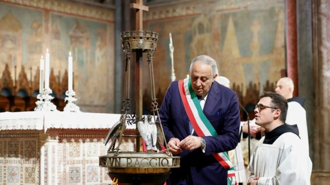 Assisi celebra San Francesco, la Sicilia ha donato l’olio