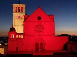Assisi, la Basilica di San Francesco si illumina per il GivingTuesday