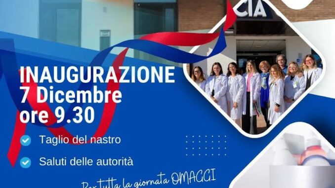 Inaugurazione della nuova farmacia comunale ad Assisi