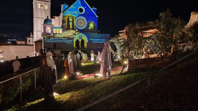 Natale ad Assisi: accensione dell’albero c'era Stefania Proietti