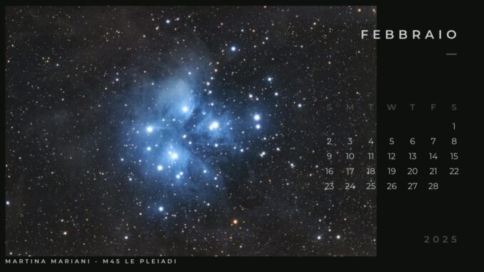 Gli Astrofili di Assisi presentano il Calendario 2025