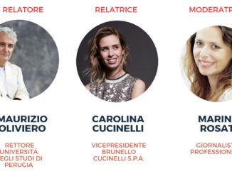 Rettore Oliviero e Carolina Cucinelli, al Convitto Nazionale di Assisi