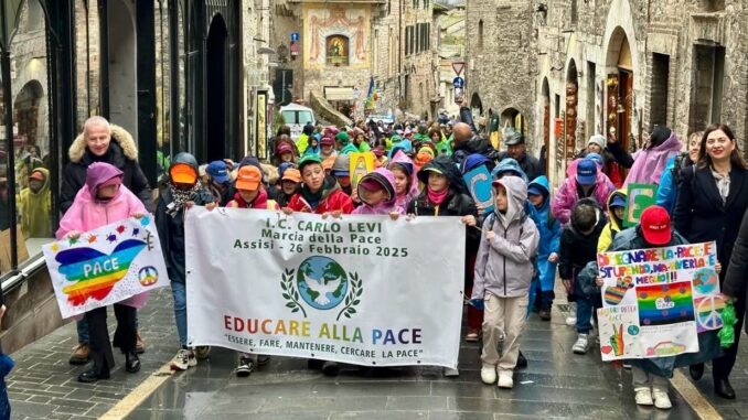 Assisi: 300 bambini in marcia per la pace