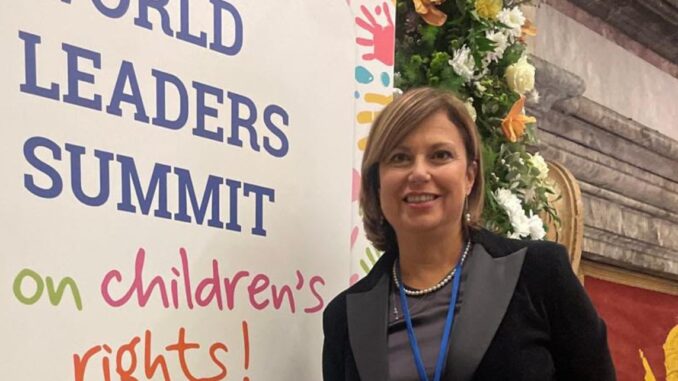 Francesca Di Maolo al Summit sui Diritti dei Bambini in Vaticano