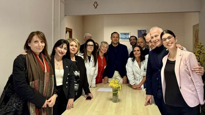Ospedale di Assisi, visita di Stefania Proietti e Daniela Donetti