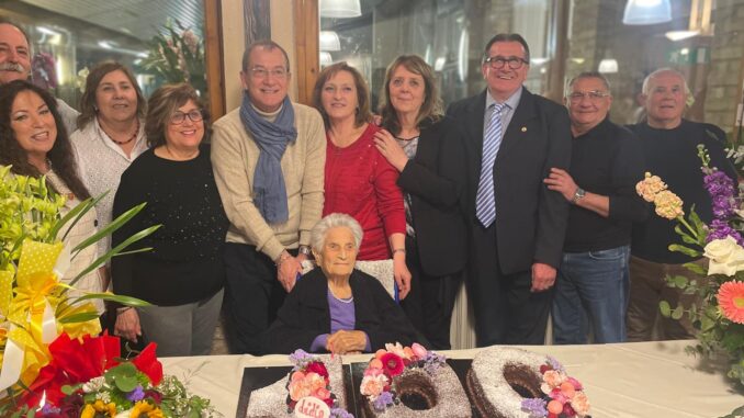 Centenario di Lidia Castellucci Carfagna, festa ad Assisi