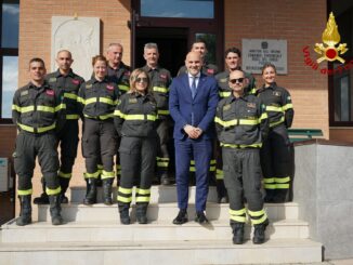 Prisco visita il Distaccamento dei Vigili del Fuoco Assisi