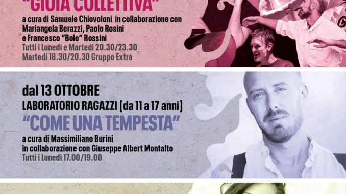 Laboratori di teatro al via al Piccolo Teatro degli Instabili Laboratori di teatro al via al Piccolo Teatro degli Instabili