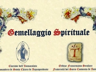 Gemellaggio Ordine Francescano Secolare di Assisi Clarisse Aquapendente La Santa Messa è tutto un susseguirsi di momenti toccanti