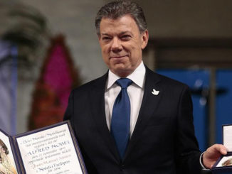 Il premio Nobel per la pace, Juan Manuel Santos, per concerto di Natale