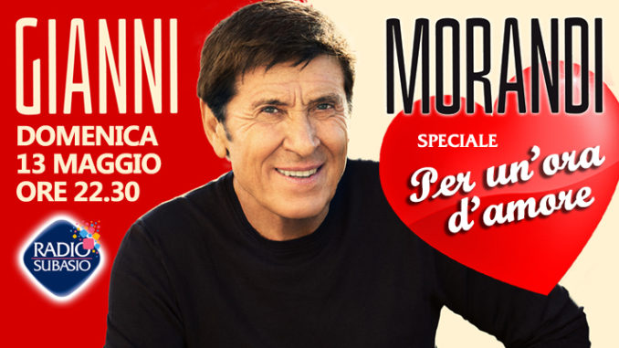 Gianni Morandi a Radio Subasio allo Speciale per un'Ora d'amore