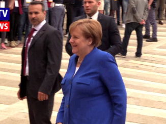 Angela Merkel e Juan Manuel Santos sono arrivati ad Assisi