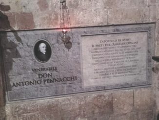 Don Antonio Pennacchi cerimonia nell'abbazia di San Pietro
