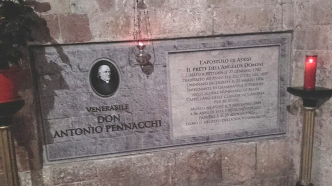 Don Antonio Pennacchi cerimonia nell'abbazia di San Pietro