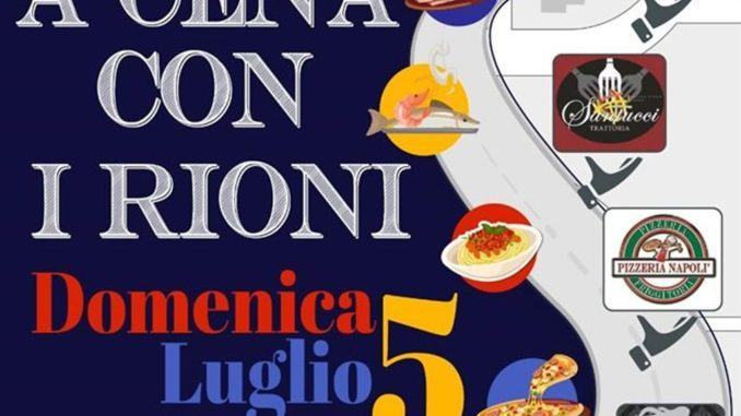 A Cena con i Rioni, Confcommercio Assisi promuove l’iniziativa