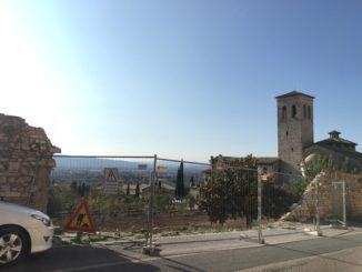 Ripristino muro di cinta lavori all’abbazia di San Pietro