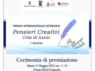 Premiazione concorso letterario internazionale Pensieri creativi città di Assisi