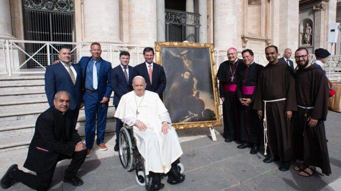 Prezioso dipinto di San Francesco donato alla Diocesi di Assisi